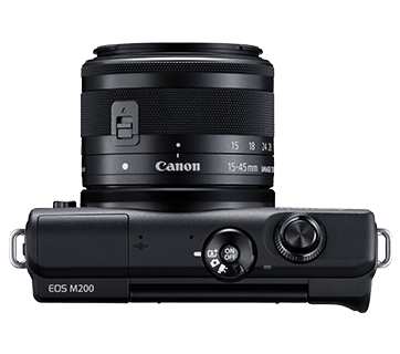 Canon EOS M200 Mirrorless Digital Camera with 15-45mm Lens (Black)