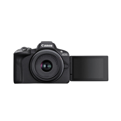 Canon - EOS R50 4K Video Mirrorless Camera with RF-S 18-45mm f/4.5-6.3 IS STM Lens - Black