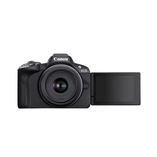 Canon - EOS R50 4K Video Mirrorless Camera with RF-S 18-45mm f/4.5-6.3 IS STM Lens - Black