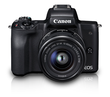 Canon EOS M50 Mark II Mirrorless Digital Camera with 15-45mm Lens (Black)